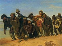 Репин Илья Ефимович (Бурлаки на Волге)
