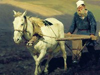 Репин Илья Ефимович (Л.Н. Толстой на пашне)