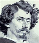 Репин Илья Ефимович (автопортрет, тушь)