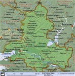 Ростовская область (географическая карта)