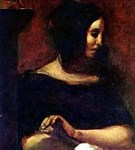 Санд Жорж (портрет работы Делакруа)