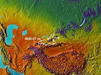 Семенов-тян-Шанский Петр Петрович (карта маршрута)