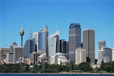 Сидней вид на деловой центр