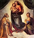 Сикстинская мадонна (репродукция)