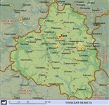 Тульская область (географическая карта)