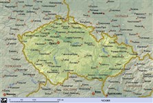 Чехия (географическая карта)