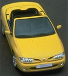 Renault Megane кабриолет вид сверху