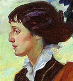 Ахматова Анна Андреевна (портрет работы О.Л. Делла-Вос-Кардовской)