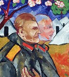 Гончарова Наталия Сергеевна (Портрет М.Ф. Ларионова и его взводного)