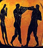 Кулачный бой (панафинейская амфора) [спорт]