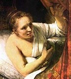 Рембрандт (Хендрикье Стоффельс в постели)