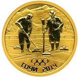 XXII Олимпийские игры в Сочи (Памятная монета Керлинг)