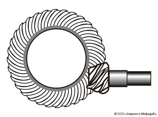 Гипоидная передача чертеж