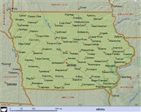 АЙОВА (географическая карта)