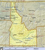 Айдахо (географическая карта)