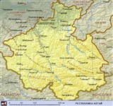 Алтай республика (географическая карта)
