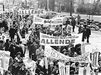 Альенде Сальвадор (демонстрация сторонников Альенде)