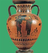 Амфора (Гермес и Мойра)