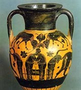 Амфора чернофигурная