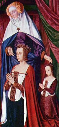 Анна Французская (с дочерью Сюзанной)