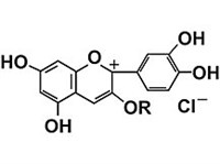 Антоцианы (структурная формула)