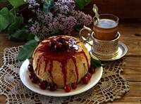 Бабка из манной крупы