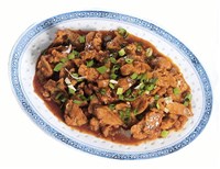 Баранина в чесночном соусе