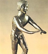 Бегун на старте (бронзовая статуэтка) [спорт]