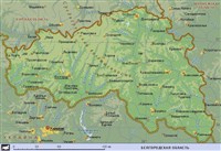 Белгородская область (географическая карта)