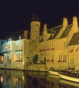 Бельгия (Брюгге ночью)