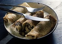 Блинчики с грибами