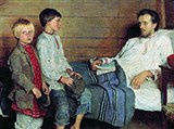 Богданов-Бельский Николай Петрович (У больного учителя)