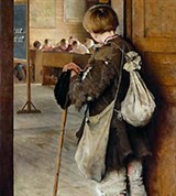 Богданов-Бельский Николай Петрович (У дверей школы)