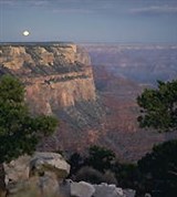 Большой Каньон (луна над Большим Каньоном)