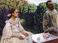 Борисов-Мусатов Виктор Эльпидифорович (автопортрет с сестрой)