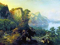 Бочаров Михаил Ильич (Горный пейзаж с озером)