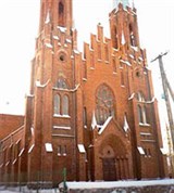 Браслав (Видзы, фасад Костела)