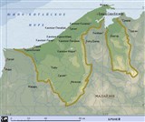Бруней (географическая карта)