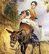 Брюллов Карл Павлович (Ольга Ферзен на ослике)