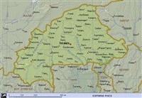 Буркина-Фасо (географическая карта)