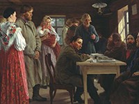 ВОЛОСТНОЙ СУД (картина М.И. Зощенко)