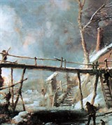 Вауэрман Филипс (Зимний пейзаж с деревянным мостом)