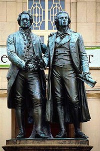 Веймар (памятник Гете и Шиллеру)