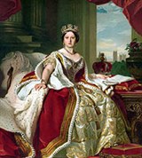 Виктория (королева) (в коронационном облачении)