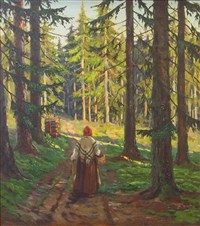 Виноградов Сергей Арсеньевич (В лесу)