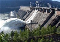 Водосброс (на Красноярской ГЭС)