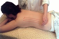 Выжимание ребром ладони на спине