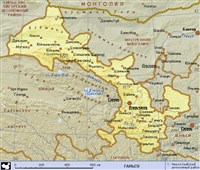 ГАНЬСУ (географическая карта)