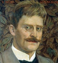 Гамсун Кнут (портрет работы Н.М. Чернышева)