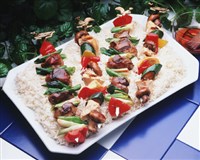 Гарниры к шашлыкам, филе на вертеле, бастурме